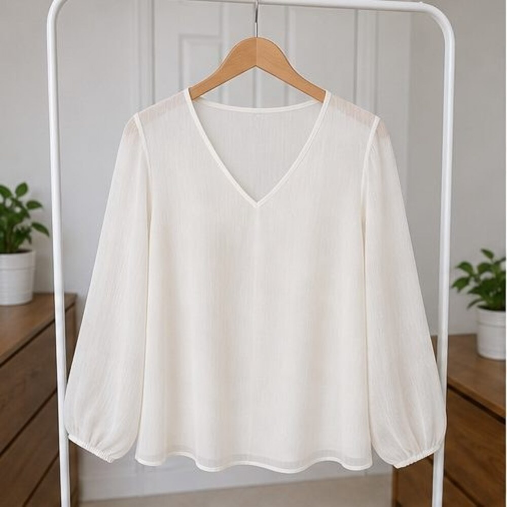 Blush V Neck Top